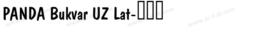 PANDA Bukvar UZ Lat字体转换
